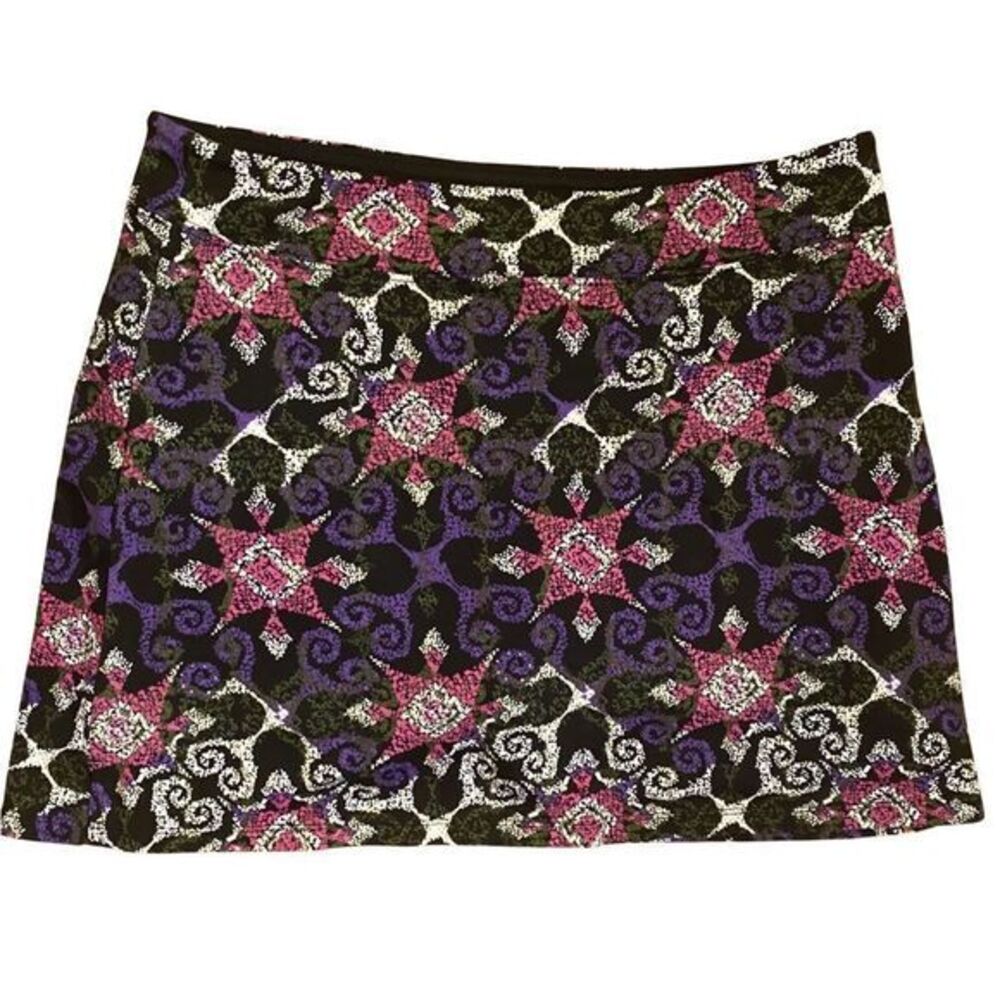 Tranquility Skort-S black , purple   Cotton polyester